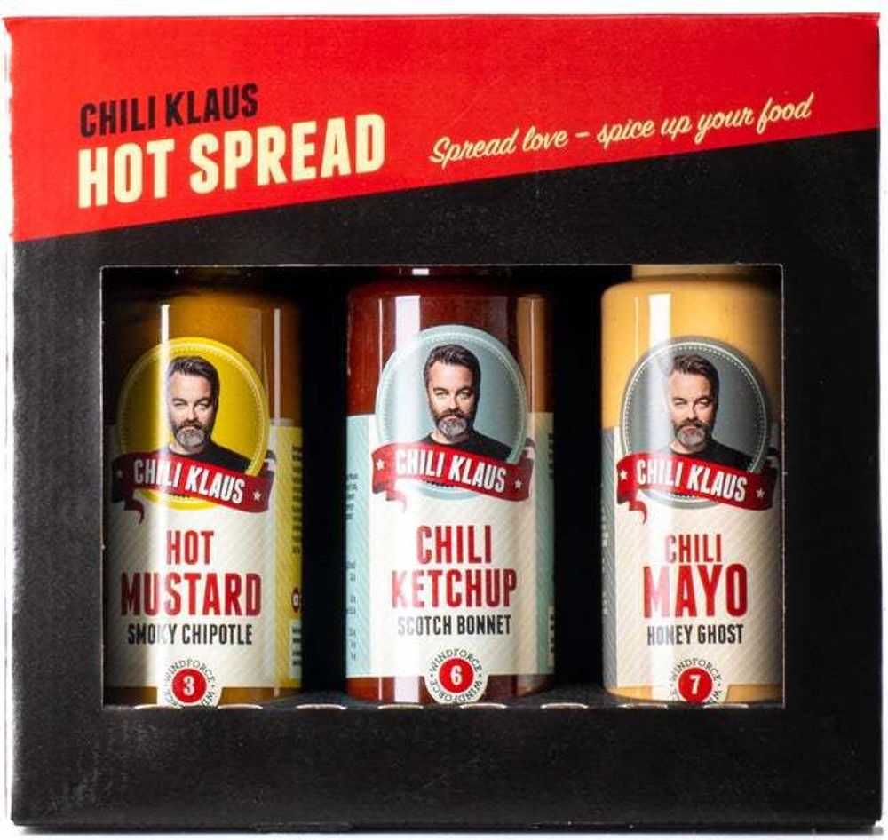 Tilbud på Chili Klaus - Hot Spread 3-pack - Original Edition fra ComputerSalg til 169 kr.