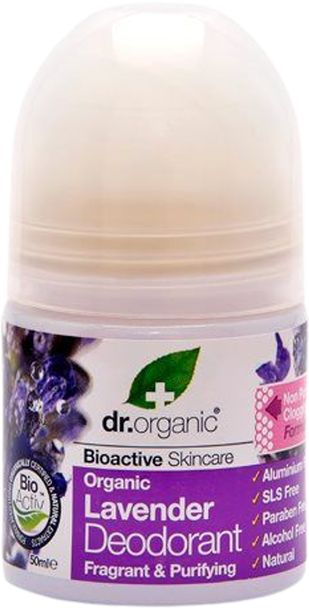 Tilbud på Deo roll on Lavender Dr. (Dr. Organic) fra Helsam til 64 kr.