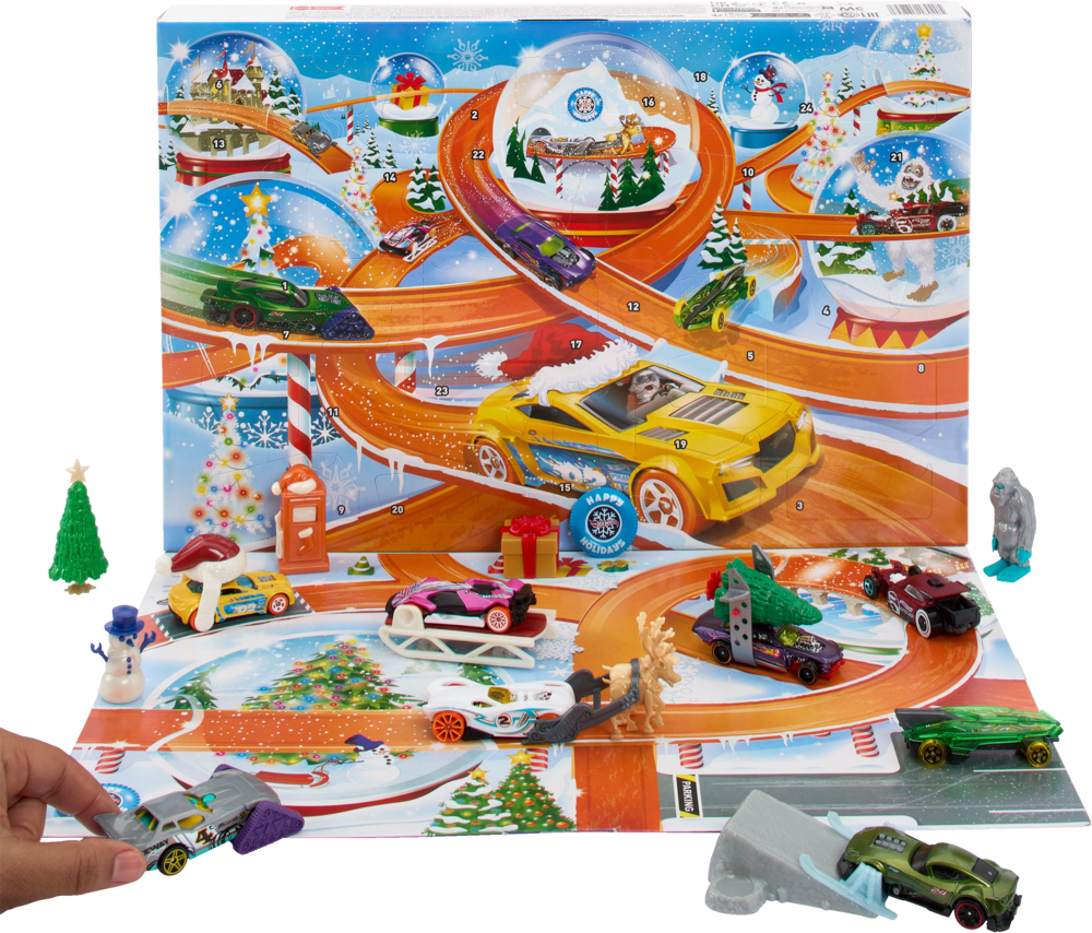 Tilbud på Julekalender Hot Wheels fra Fleggaard til 199,99 kr.