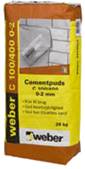 Cementpuds - 0-2 mm (Weber)