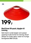 Red Cone 10-pack, kjegler til trening