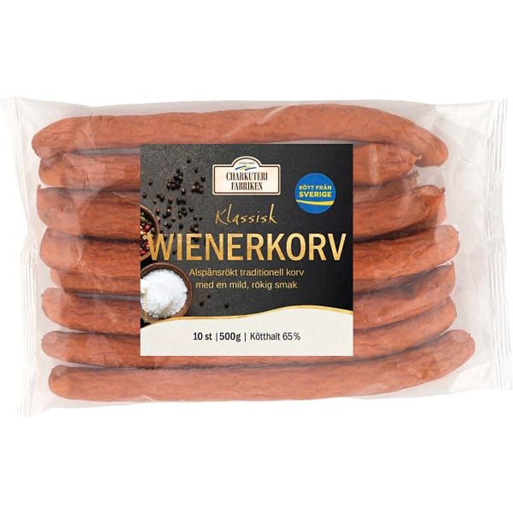 Erbjudanden på Wienerkorv Klassisk 65% Kötthalt från ICA Supermarket för 47,90 kr