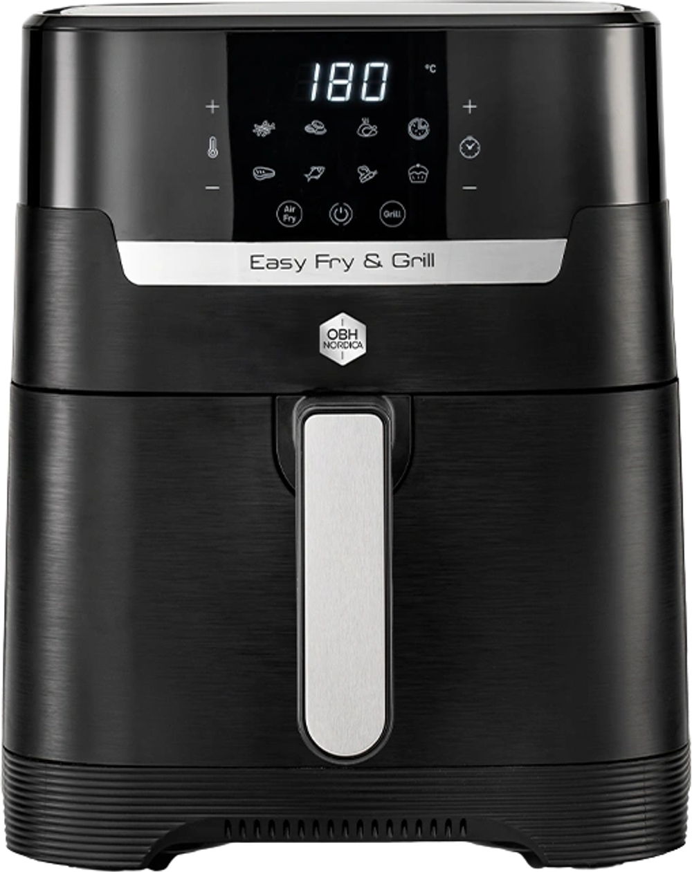 Tilbud på OBH Nordica Easy Fry & Grill Precision airfryer 2in1 black digital fra Kop & Kande til 999,95 kr.