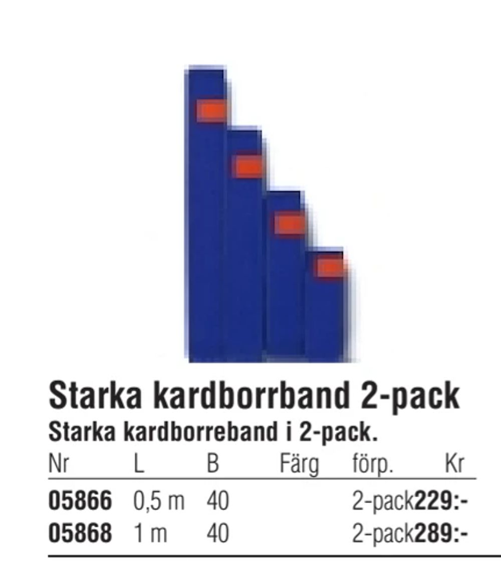 Erbjudanden på Starka kardborrband 2-pack från Erlandsons Brygga för 229 kr