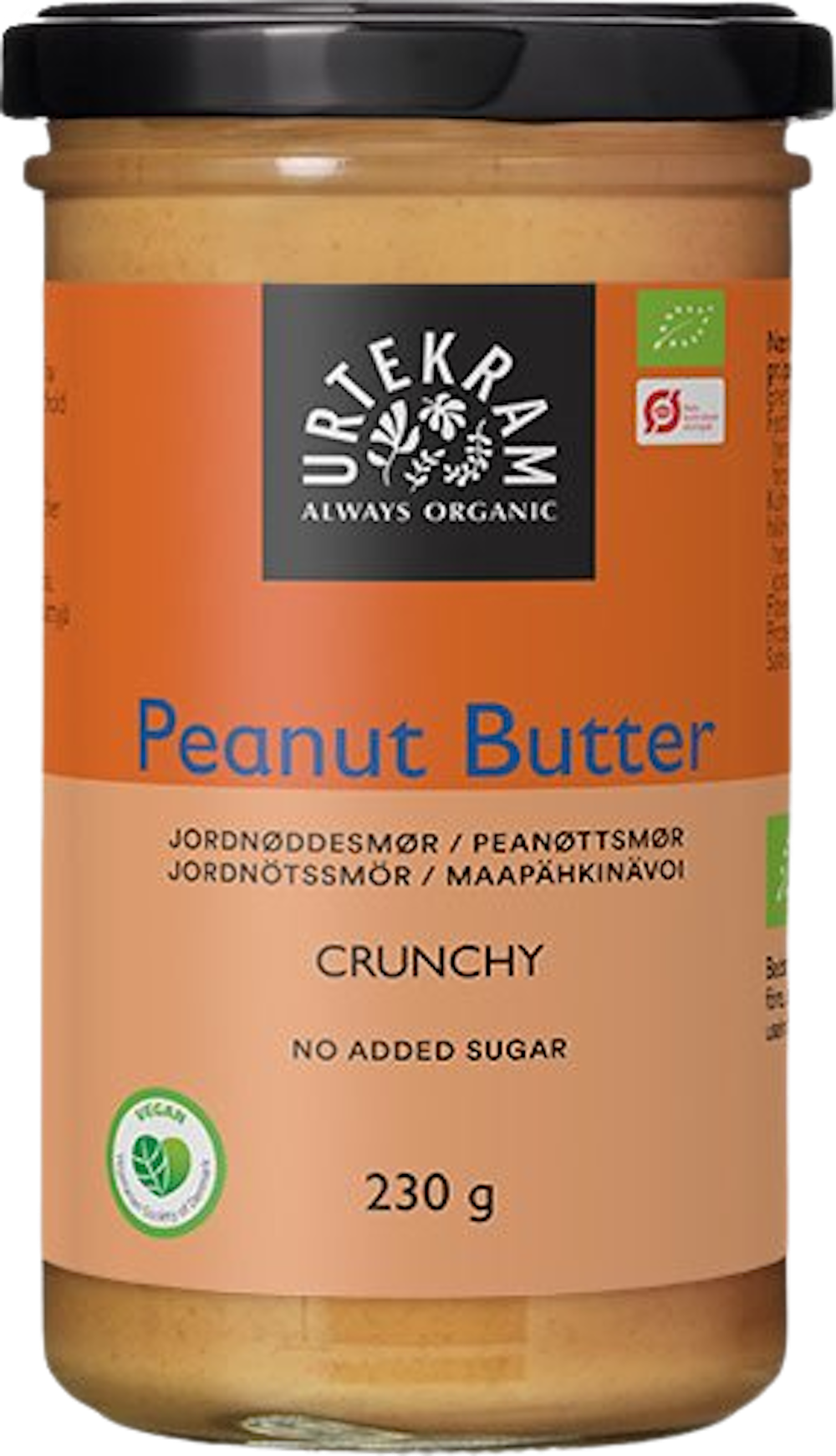 Tilbud på Peanutbutter crunchy Øko (Urtekram) fra Helsam til 31,95 kr.