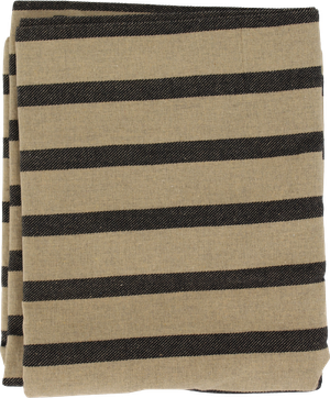 Dug Stribet i Beige/Sort (140x220cm)