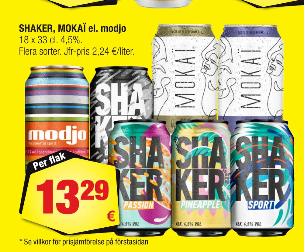 Erbjudanden på SHAKER, MOKAÏ el. modjo från Calle för 13,29 €
