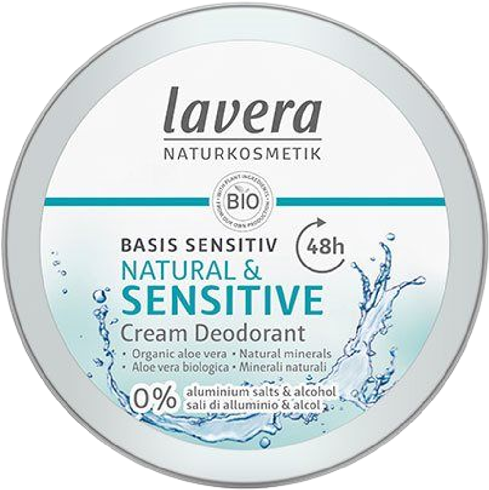 Tilbud på Deo Cream Basis Sensitive (lavera) fra Helsam til 71,95 kr.