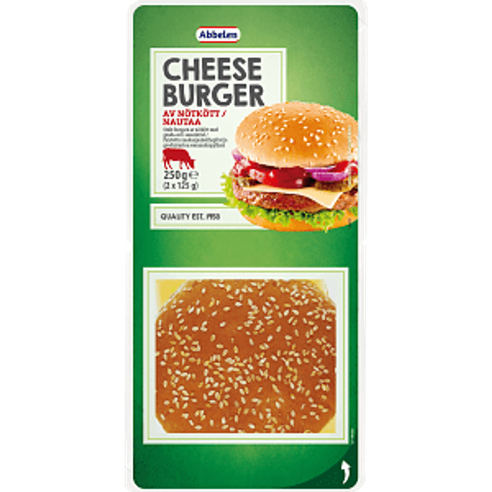 Erbjudanden på Cheeseburgare 2-pack från ICA Kvantum för 25 kr