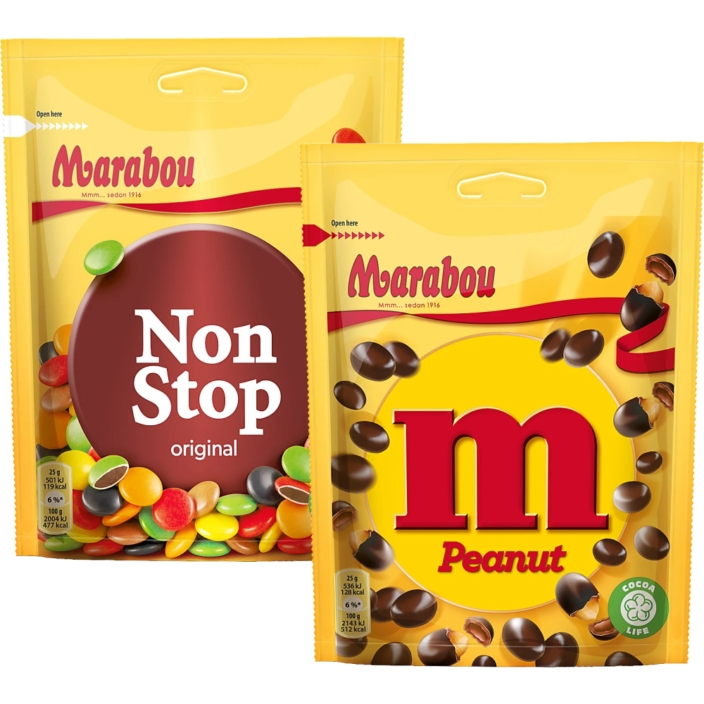 Erbjudanden på Chokladdragéer (Marabou) från Coop X:-TRA för 39,90 kr