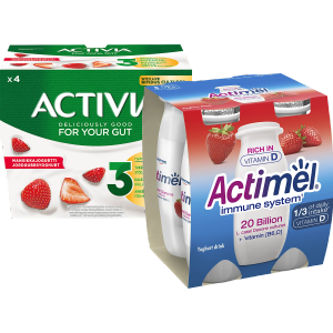 Drickyoghurt/Yoghurt 4-pack (Actimel/Activia)