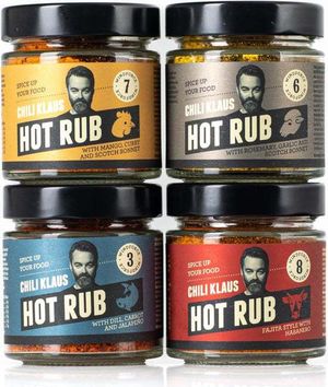 Chili Klaus - Hot Rub 4-pack- krydderi