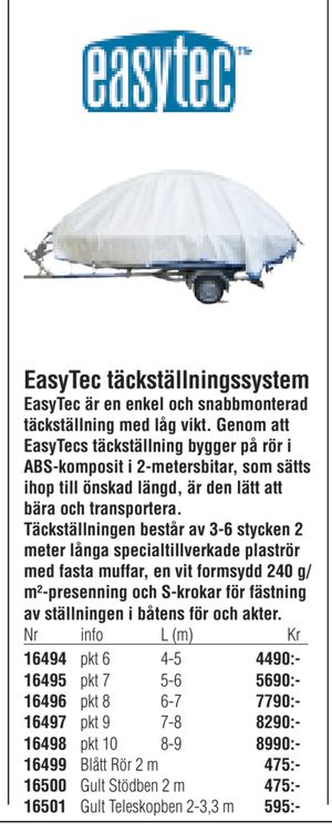EasyTec täckställningssystem