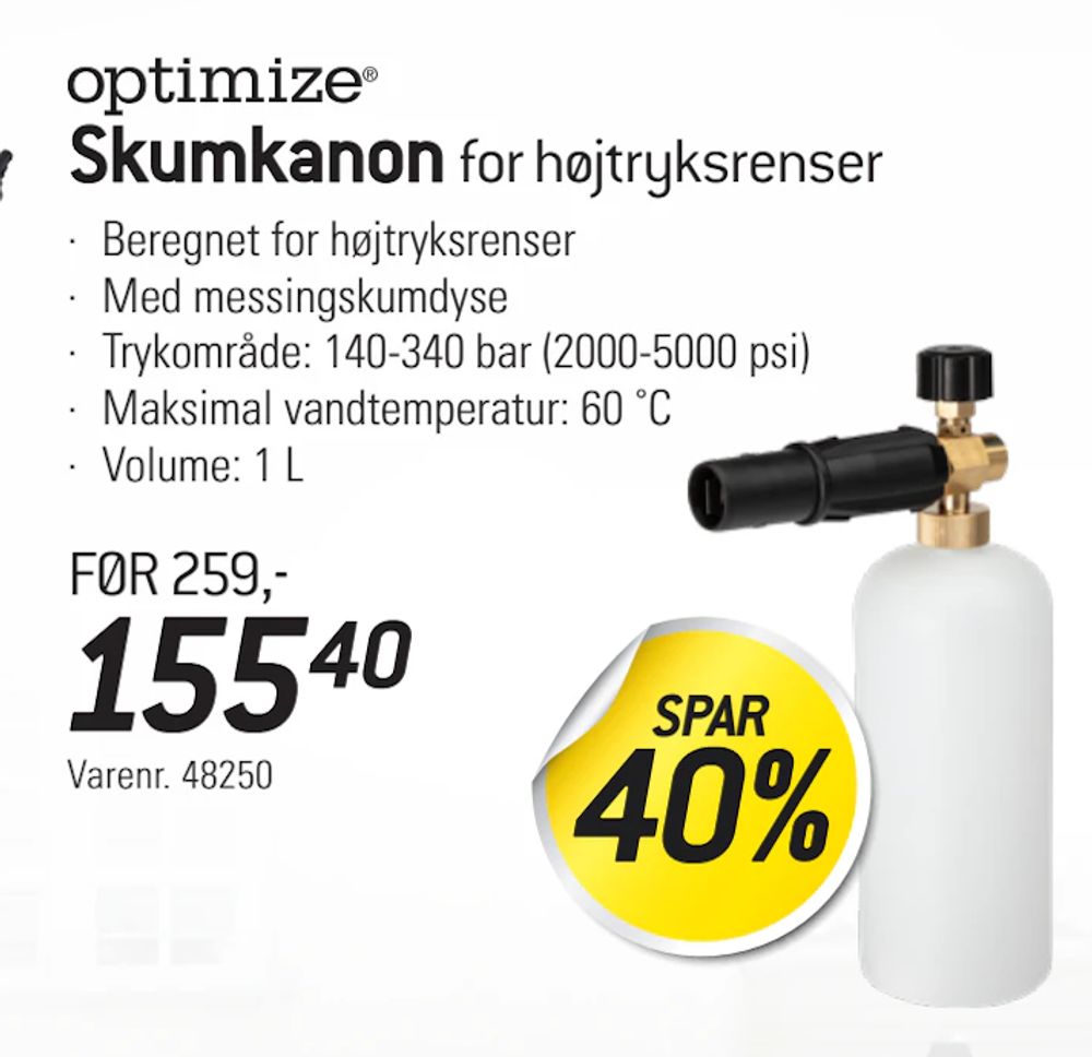 Tilbud på Skumkanon fra thansen til 155,40 kr.