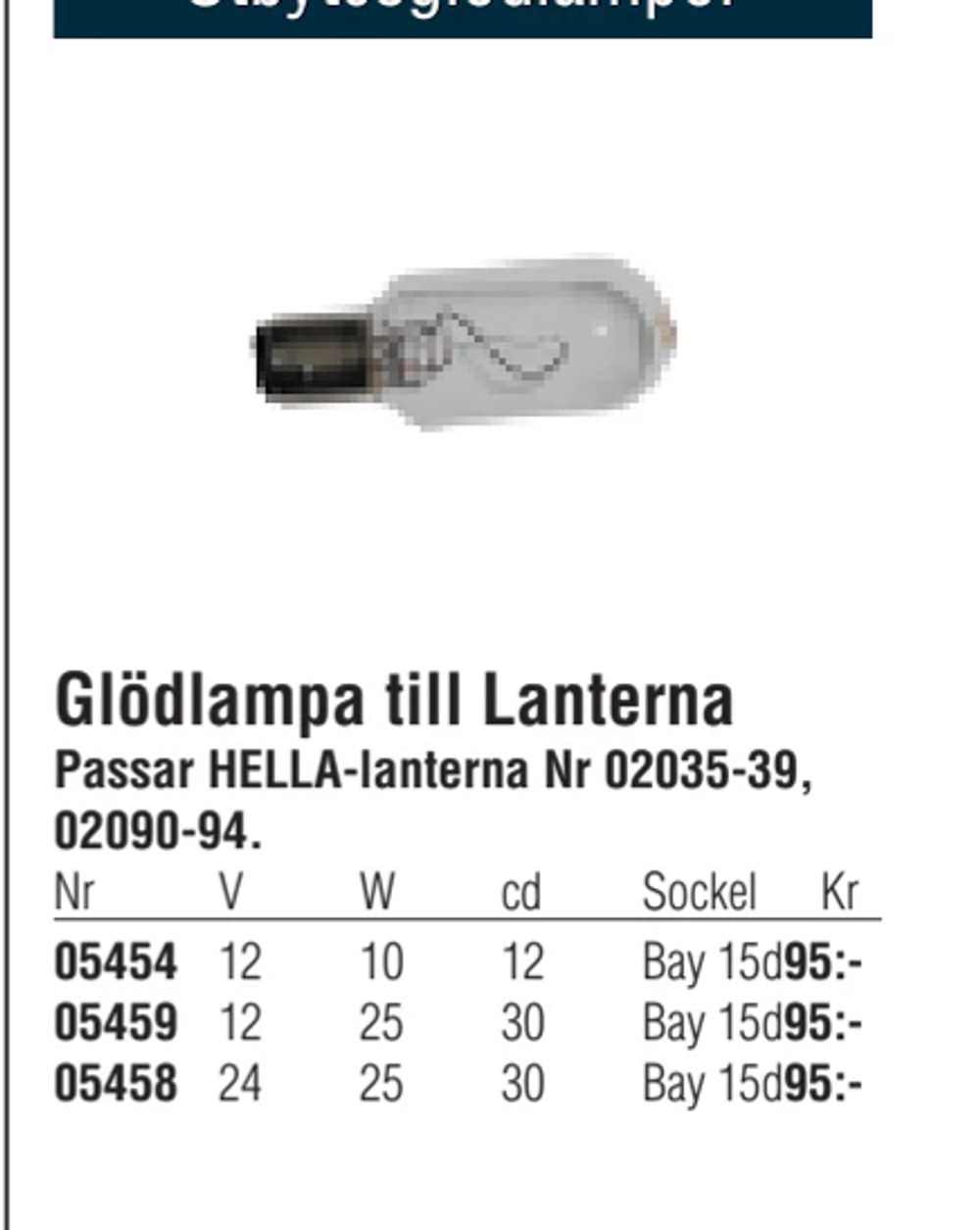 Erbjudanden på Glödlampa till Lanterna från Erlandsons Brygga för 95 kr