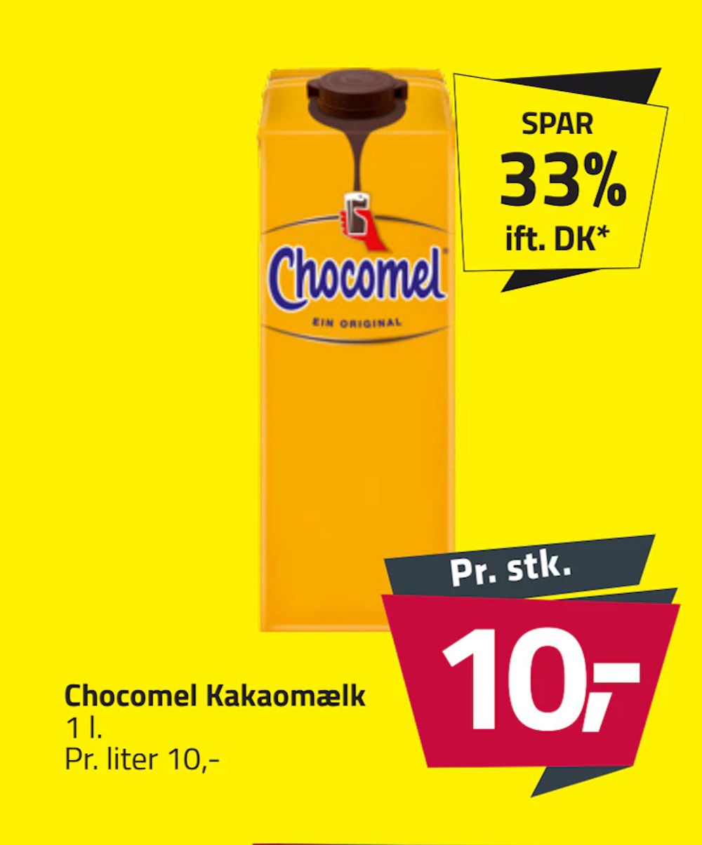 Tilbud på Chocomel Kakaomælk fra Fleggaard til 10 kr.