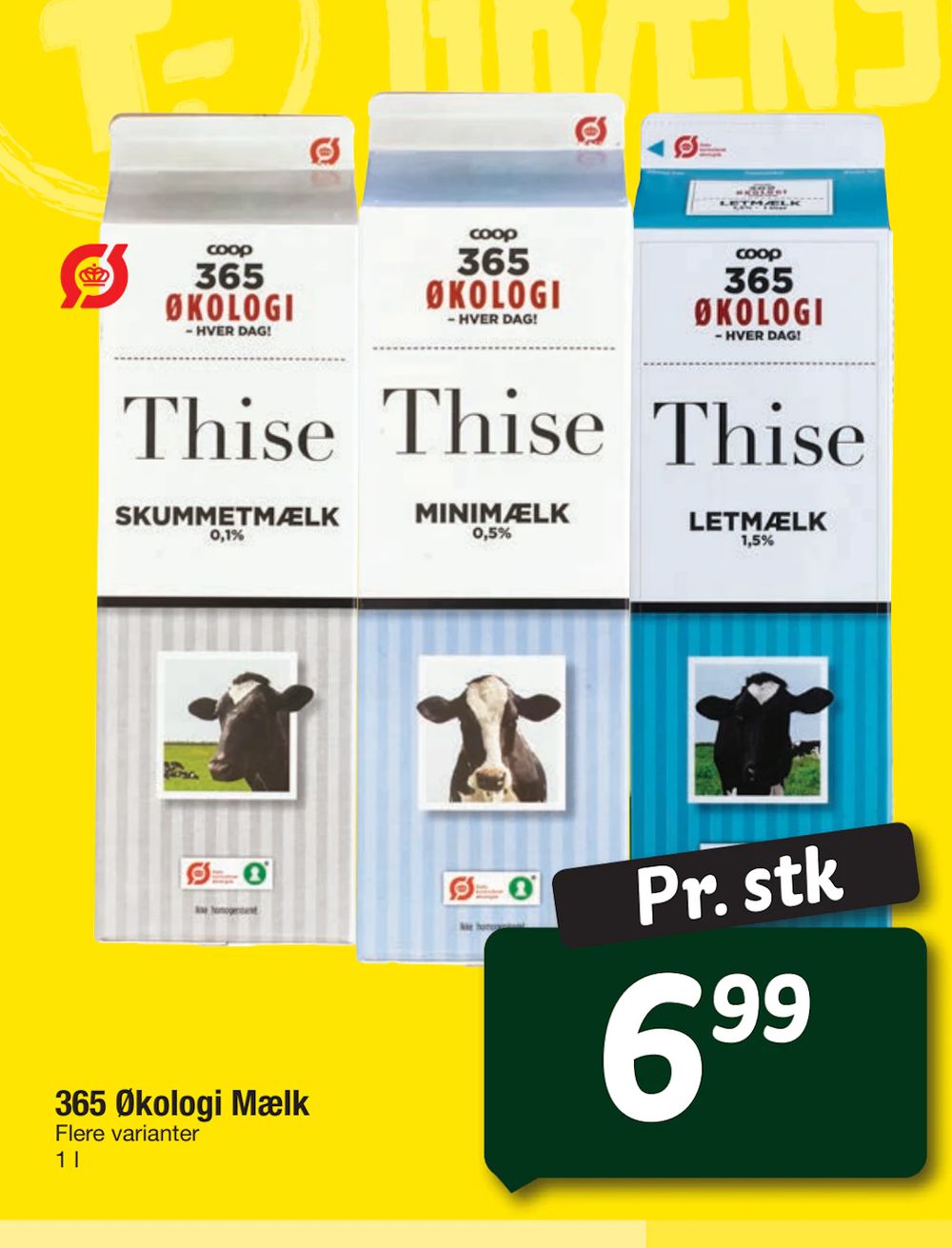 Tilbud på 365 Økologi Mælk fra fakta Tyskland til 6,99 kr.