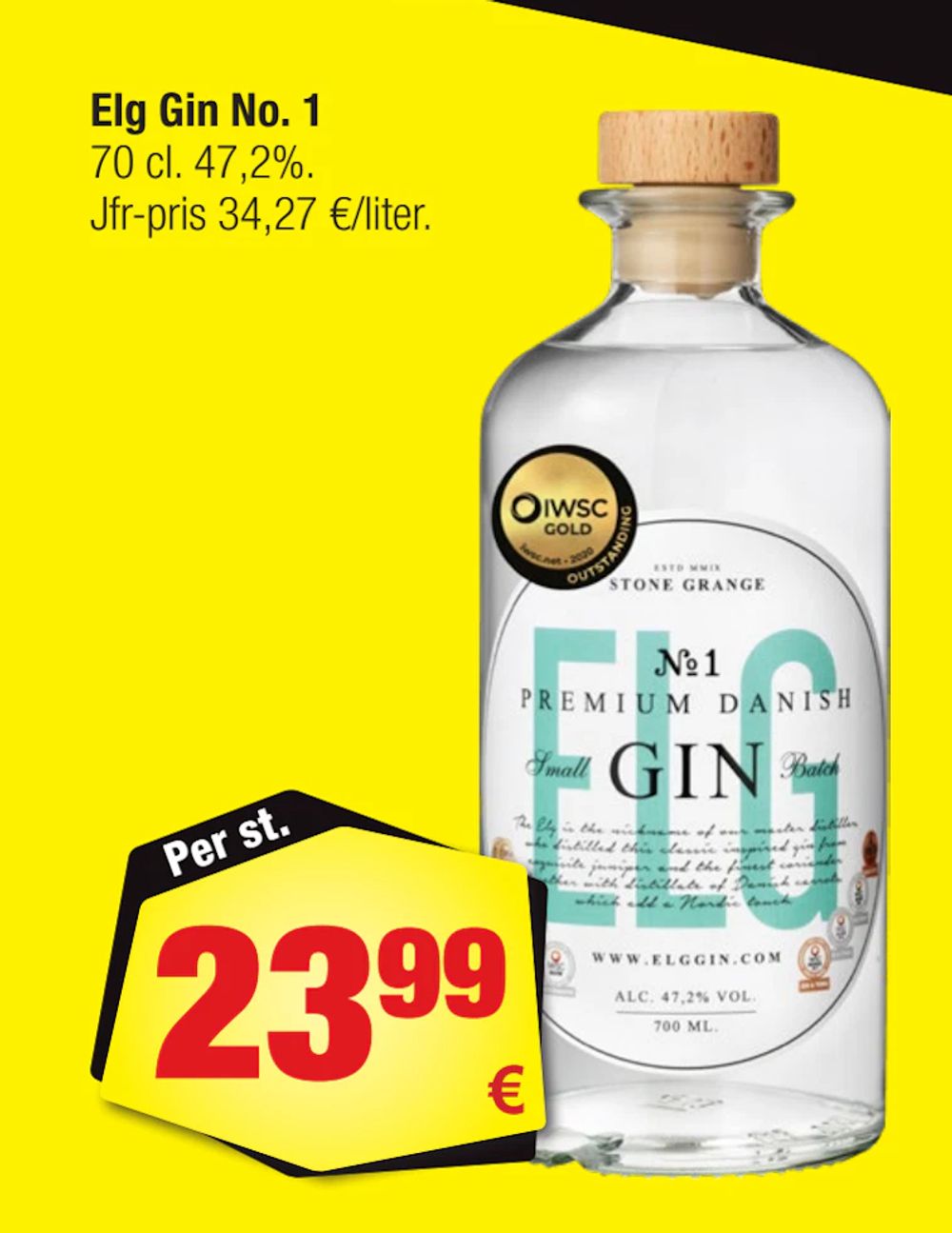 Erbjudanden på Elg Gin No. 1 från Calle för 23,99 €