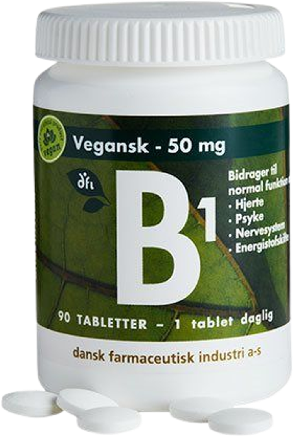 Tilbud på B1 50 mg Vegansk (Grønne dfi vitaminer) fra Helsam til 135 kr.