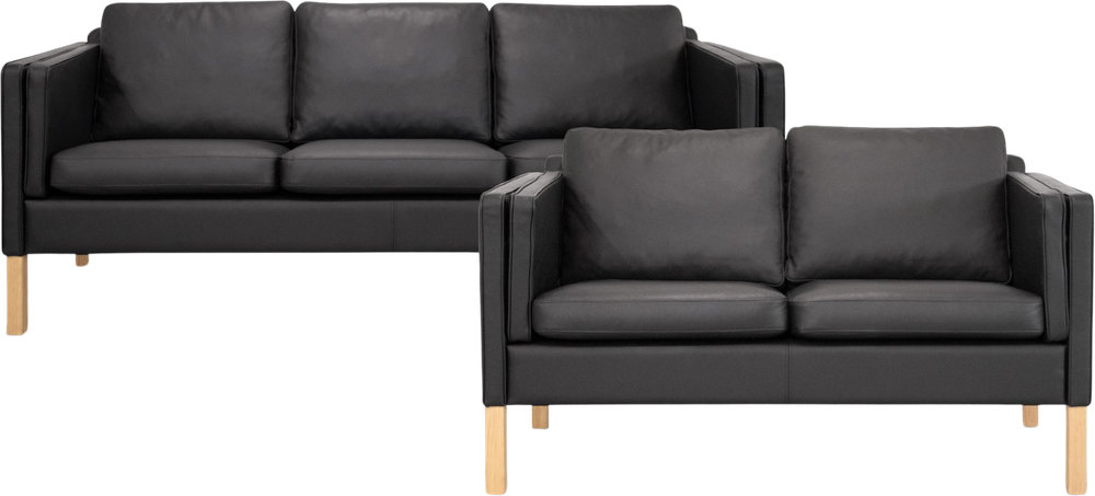 Tilbud på Tranekær Sofa Sæt 2+3 Pers Sofa I Okselæder fra My Home Møbler til 14.499 kr.