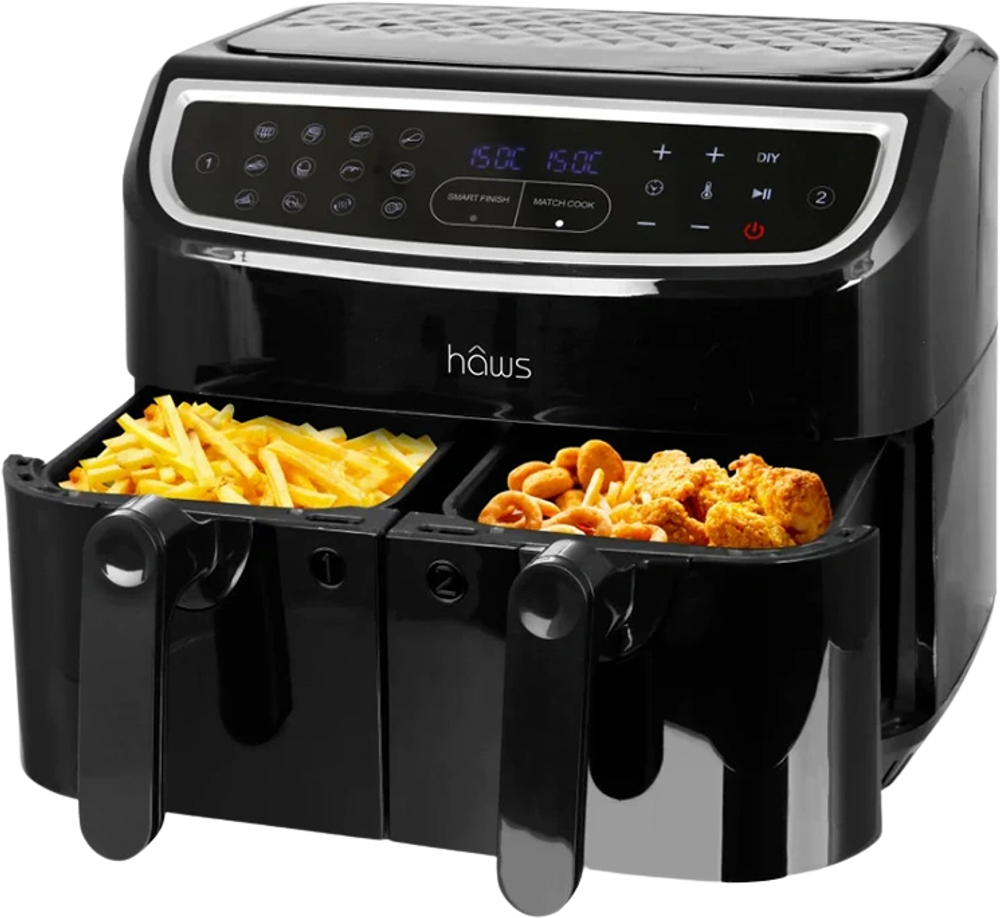 Tilbud på Hâws Sejerø dobbelt smart airfryer & dehydrator 2 x 4,5 liter 2400 watt (Haws) fra Kop & Kande til 999,95 kr.