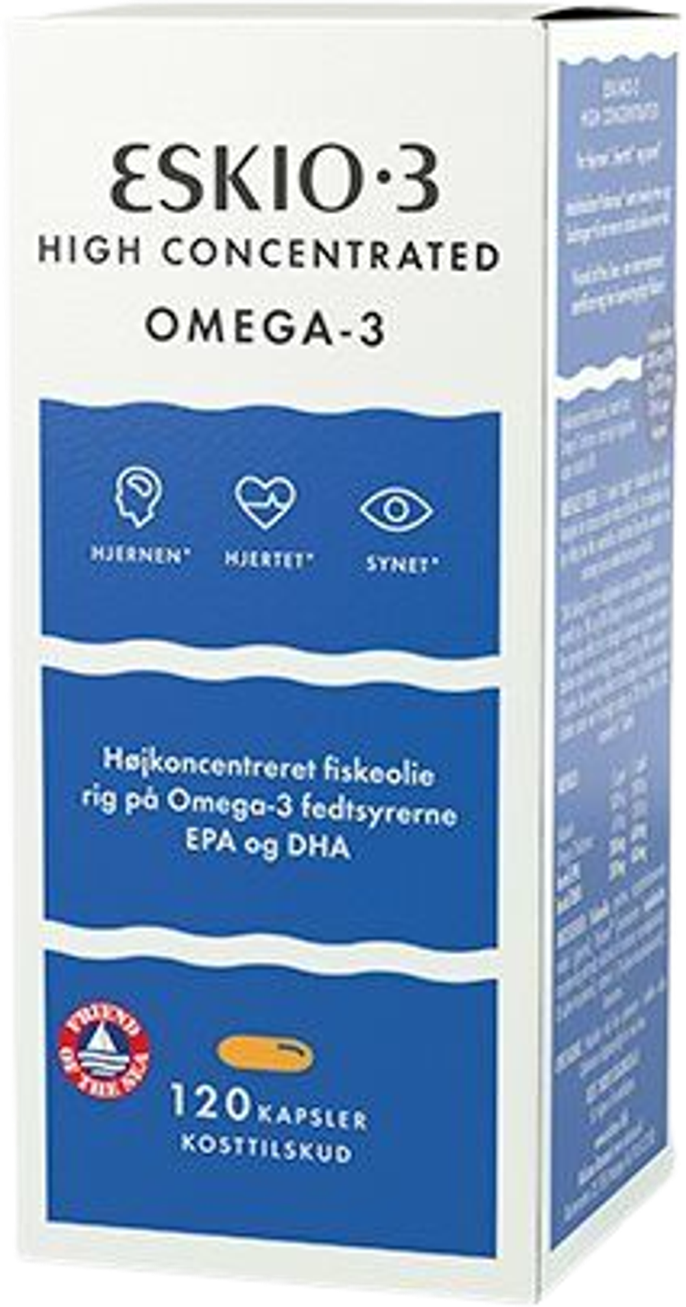 Tilbud på Eskio-3 High Concentrated omega-3 (Eskio3) fra Helsam til 279,95 kr.