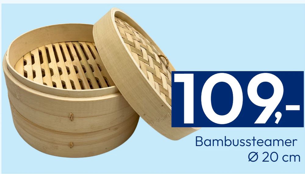 Tilbud på Bambussteamer Ø 20 cm fra Gigaboks til 109 kr