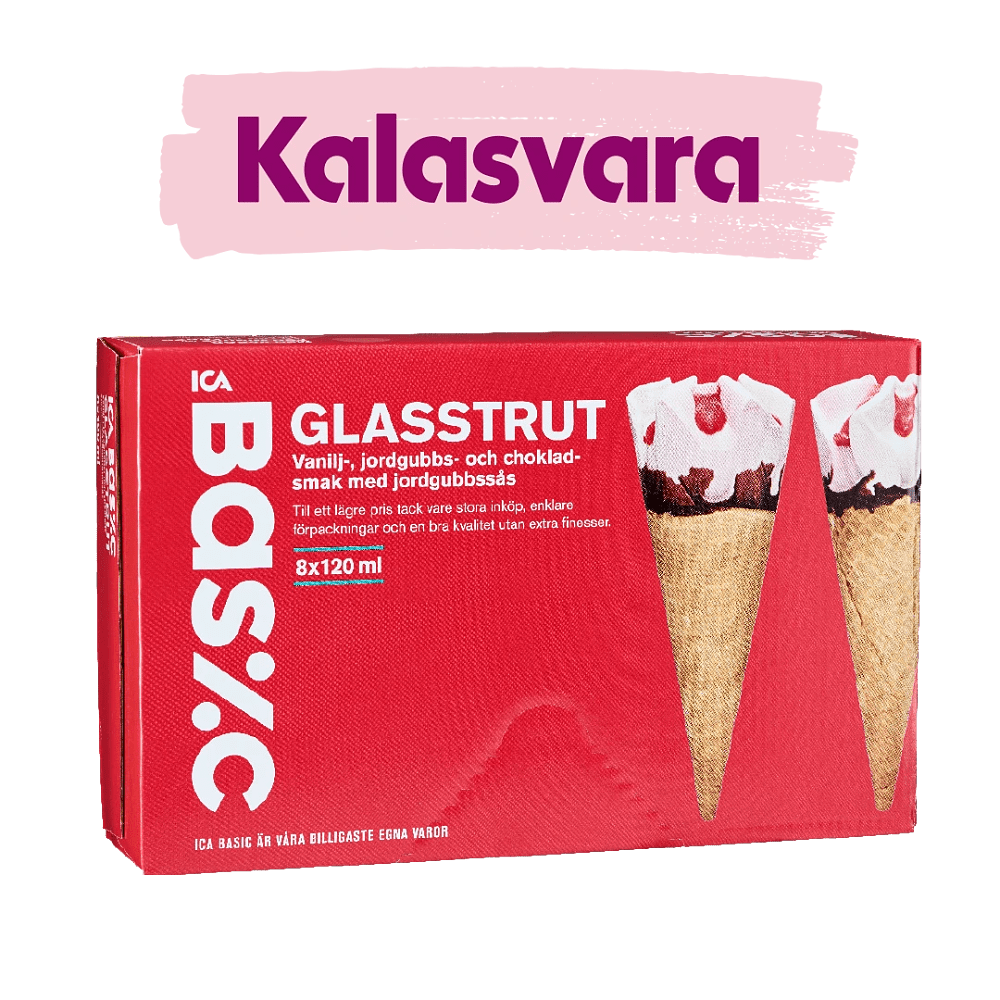 Erbjudanden på Glasstrutar från ICA Supermarket för 20 kr