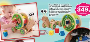 Hape Walk-a-long snail