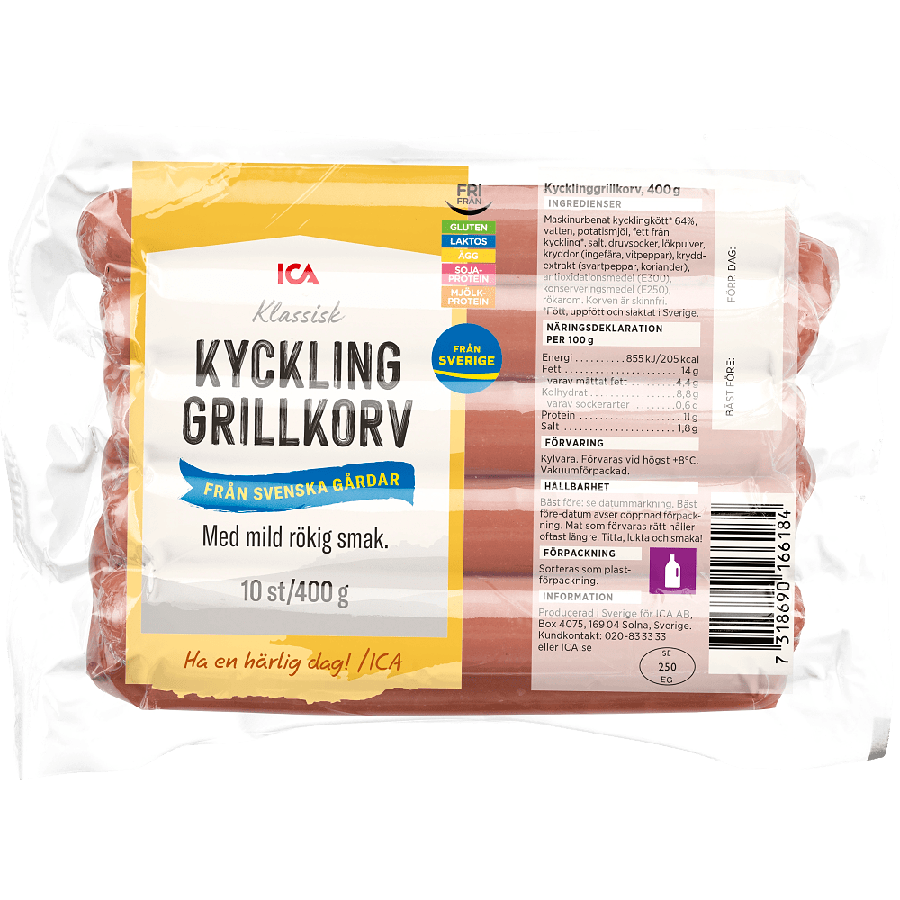 Erbjudanden på Kycklinggrillkorv från ICA Kvantum för 15 kr