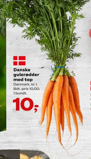 Danske gulerødder med top