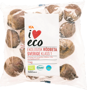 Ekologiska rödbetor i påse (ICA)