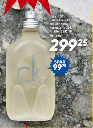 100 ml Calvin Klein CK one edt spray