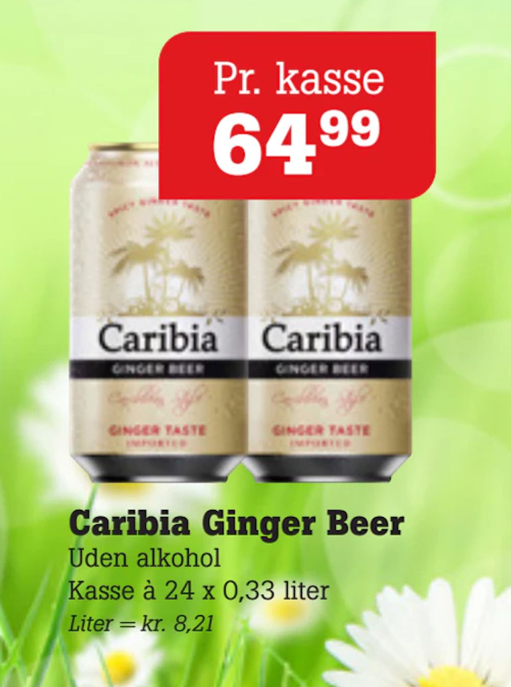 Tilbud på Caribia Ginger Beer fra Poetzsch Padborg til 64,99 kr.