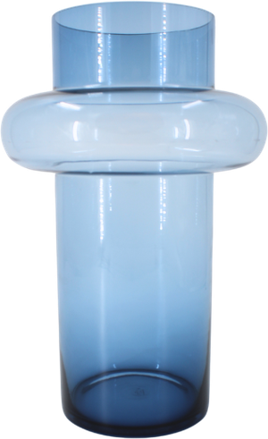 Lyngby - Tube Vase i Dark Blue (H:25cm) (Lyngby Glas)