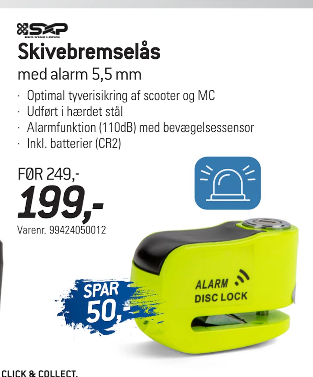 Tilbud på Skivebremselås fra thansen til 199 kr.