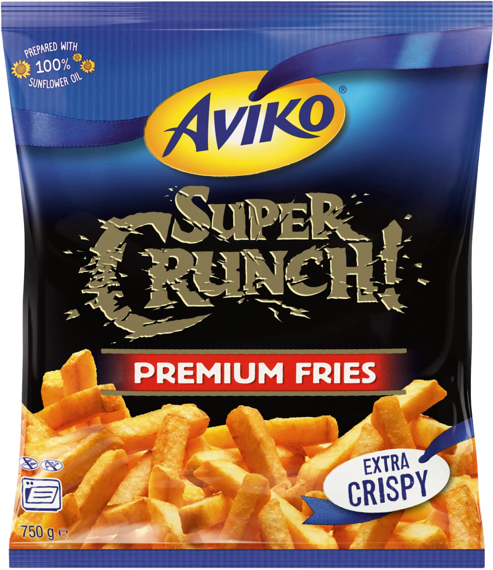 Erbjudanden på Pommes frites Supercrunch (Aviko) från ICA Kvantum för 25 kr