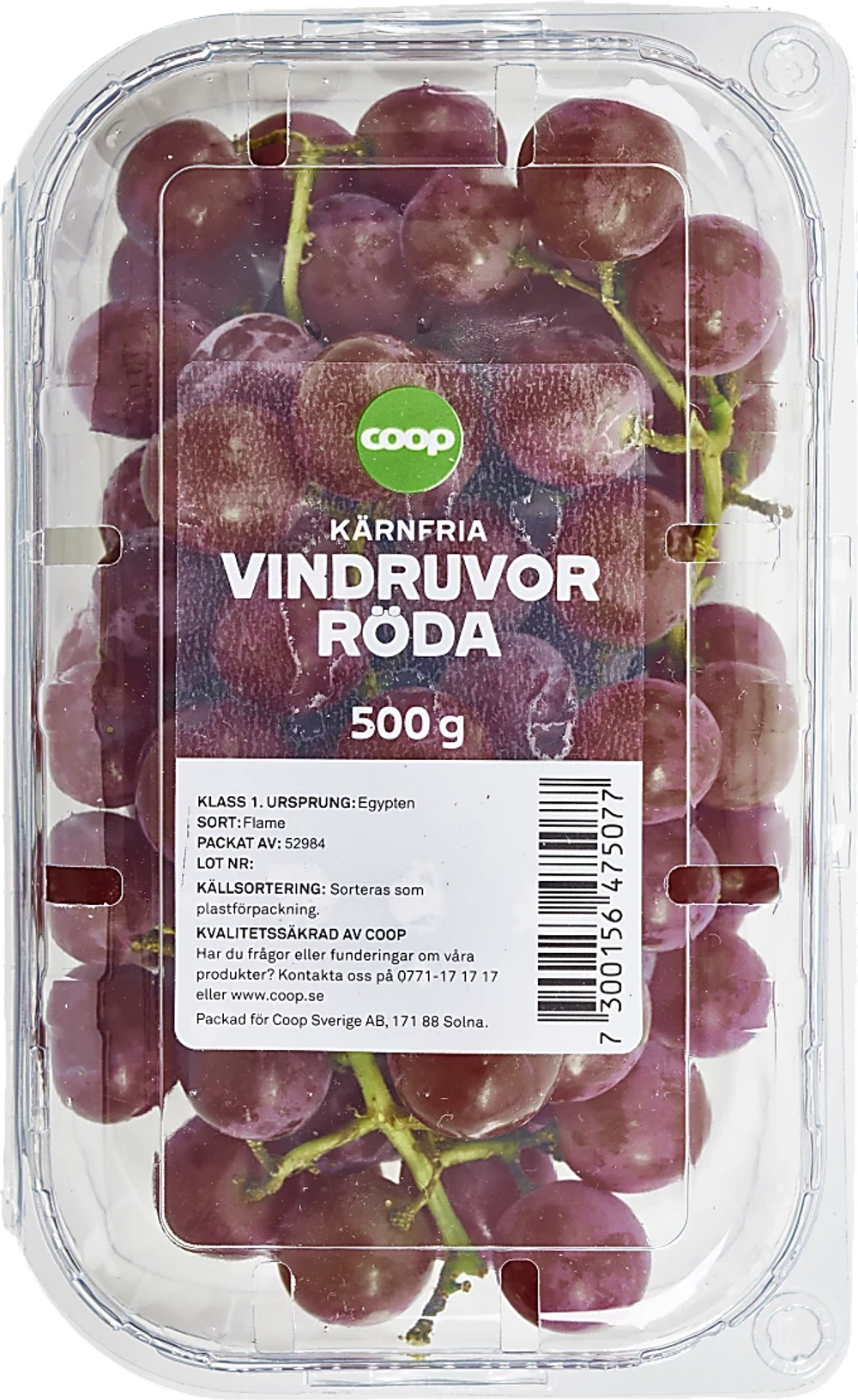 Erbjudanden på Röda druvor (Italien/Spanien/Coop.) från Coop X:-TRA för 24,90 kr