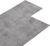 vidaXL PVC-golvbrädor 5,02 m² självhäftande 2 mm cement brun