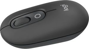 Logitech POP - Mus - brugerdefinerbar emoji - optisk - 4 knapper - trådløs - Bluetooth 5.1 LE - grafit