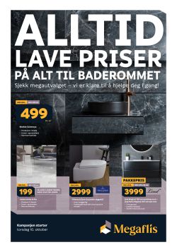 ALLTID LAVE PRISER på alt til baderommet!