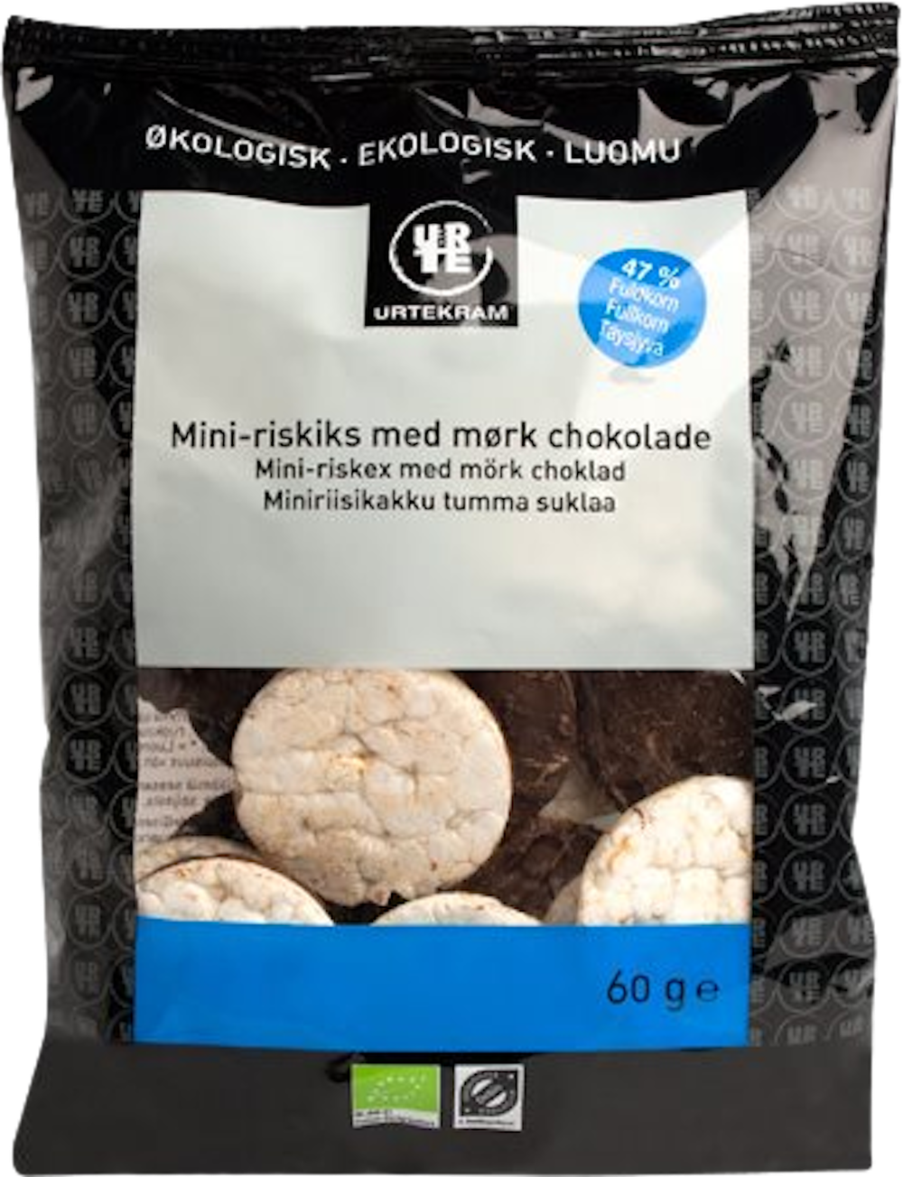 Tilbud på Riskager Øko mini m. mørk (Urtekram) fra Helsam til 24,95 kr.