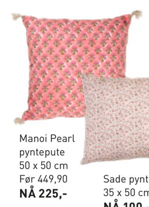 Manoi Pearl pyntepute 50 x 50 cm