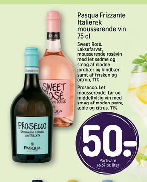 Pasqua Frizzante Italiensk mousserende vin 75 cl