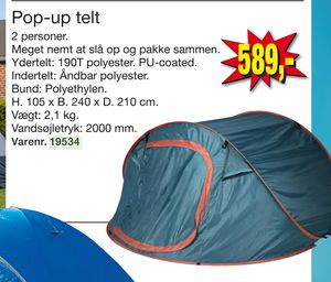 Pop-up telt