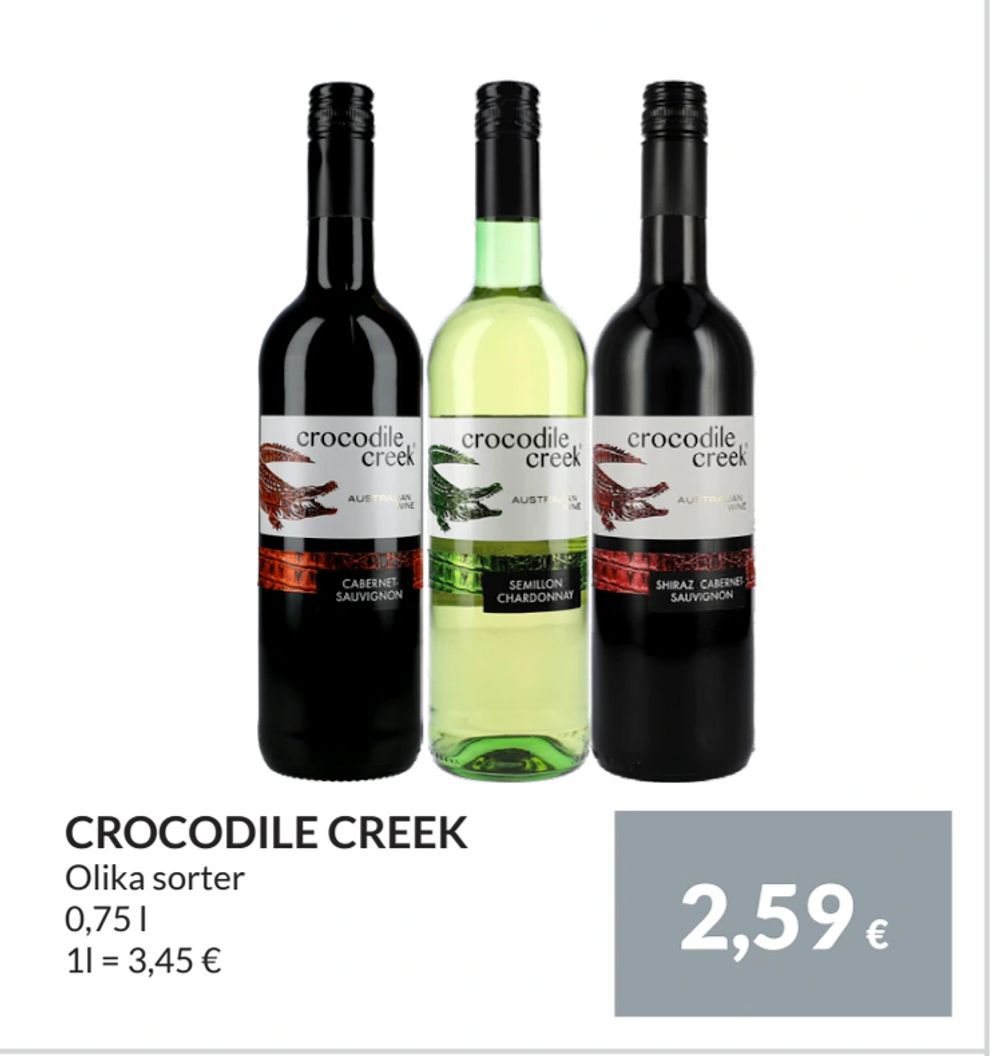 Erbjudanden på CROCODILE CREEK från Nielsen Scan-Shop för 2,59 €