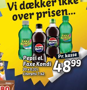 Pepsi el. Faxe Kondi