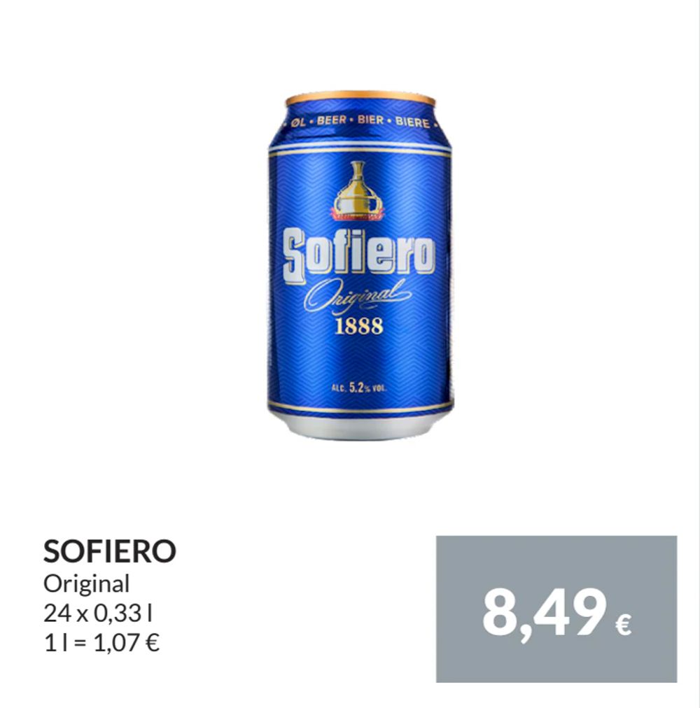 Erbjudanden på SOFIERO från Nielsen Scan-Shop för 8,49 €