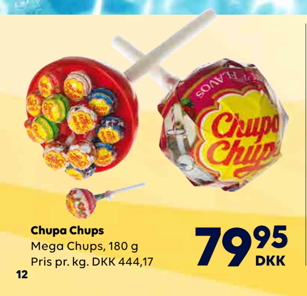 Tilbud på Chupa Chups fra BorderShop til 79,95 kr.