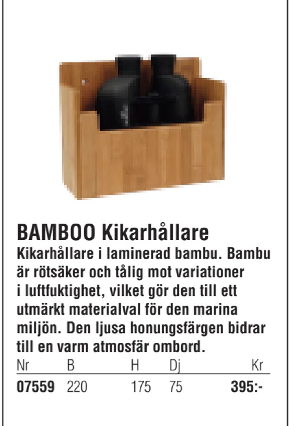 Erbjudanden på BAMBOO Kikarhållare från Erlandsons Brygga för 395 kr